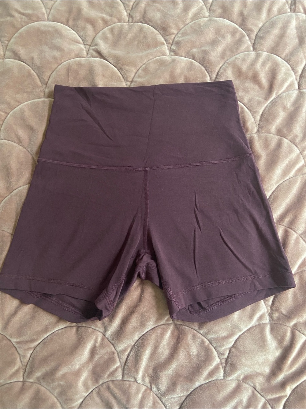 High-Waist Women’s lululemon Align Shorts in Deep Plum